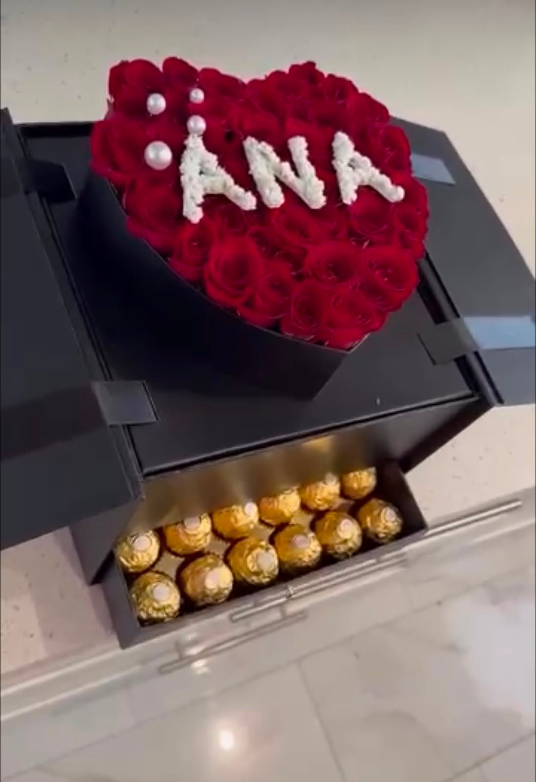 Personalized Rose & Chocolate Luxury Gift Box