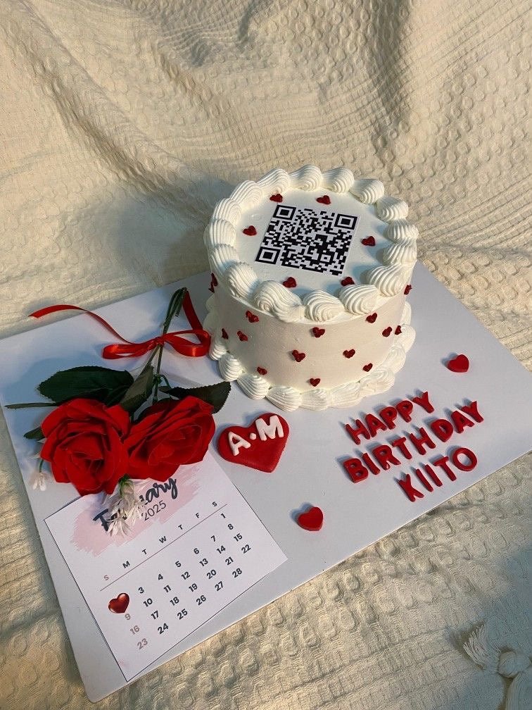 QR Memory Birthday Cake