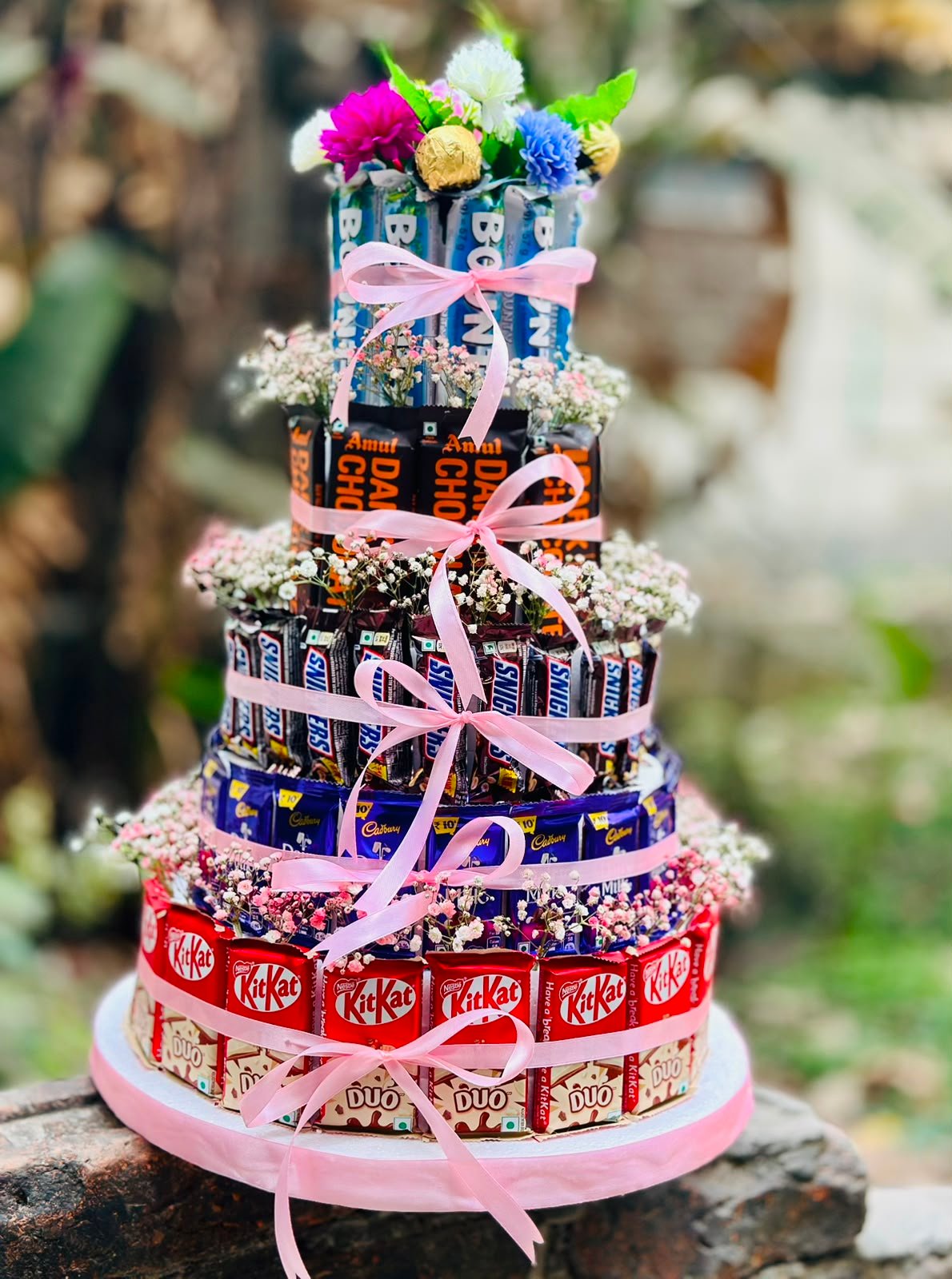 Premium Chocolate Tower Gift Arrangement