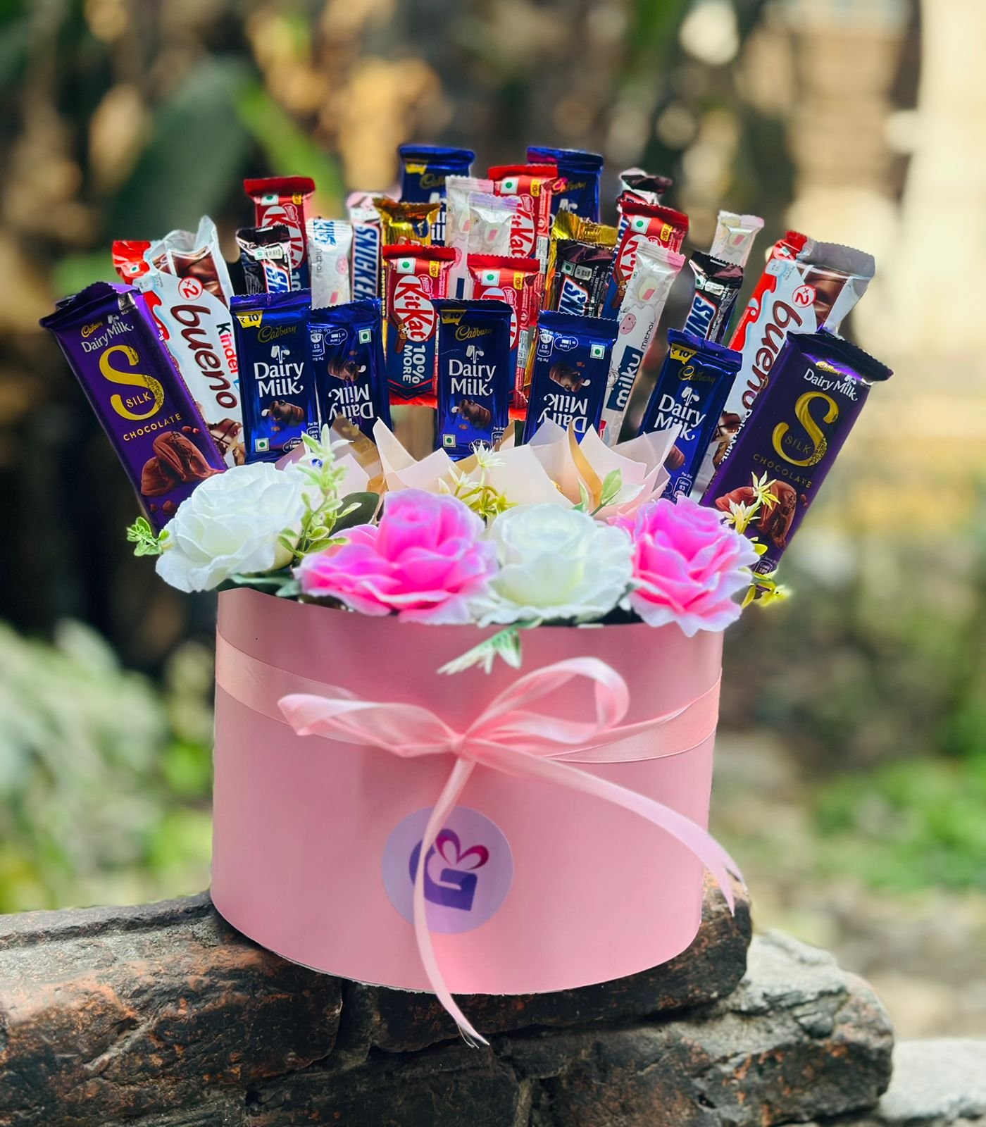 Elegant Chocolate & Flower Box