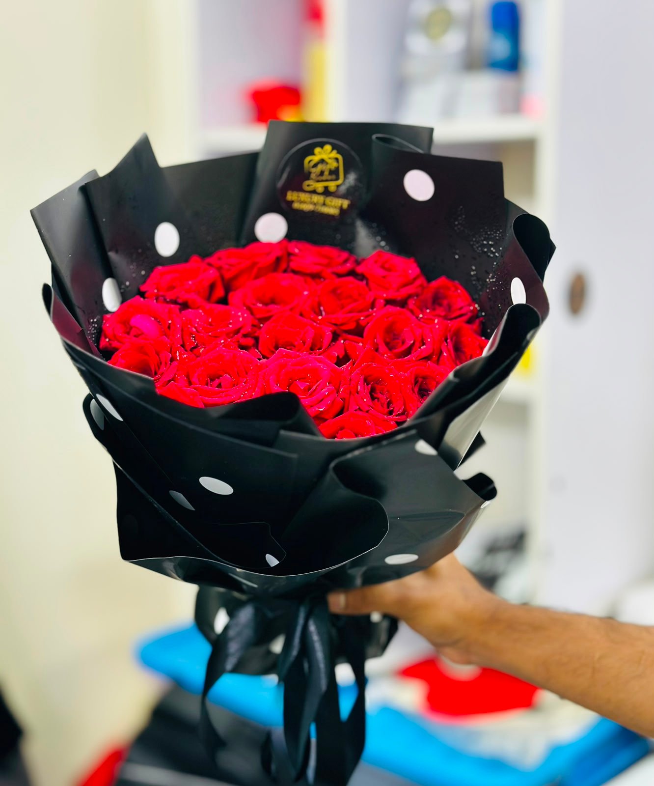 Luxury Red Rose Bouquet3 (50 Red Roses)
