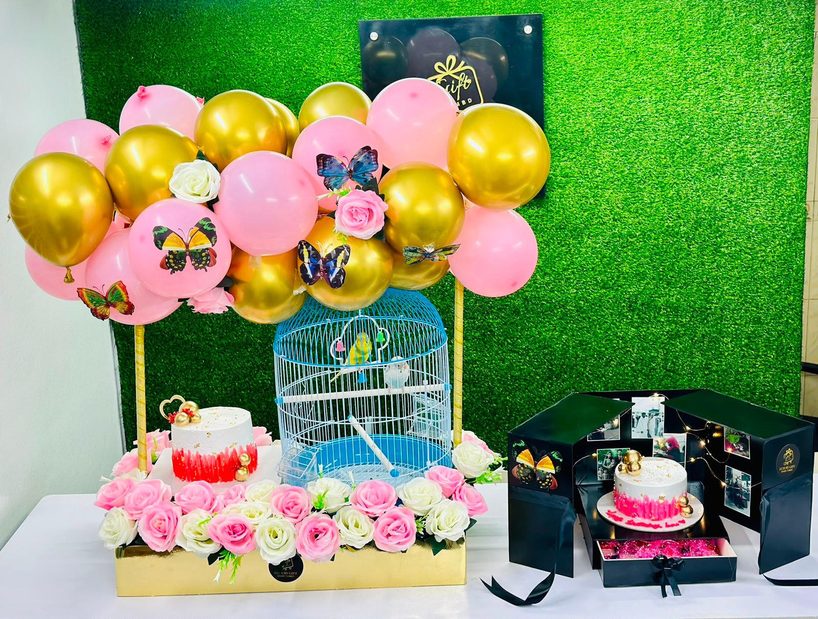 Luxury Love Birds & Memory Surprise Gift Set