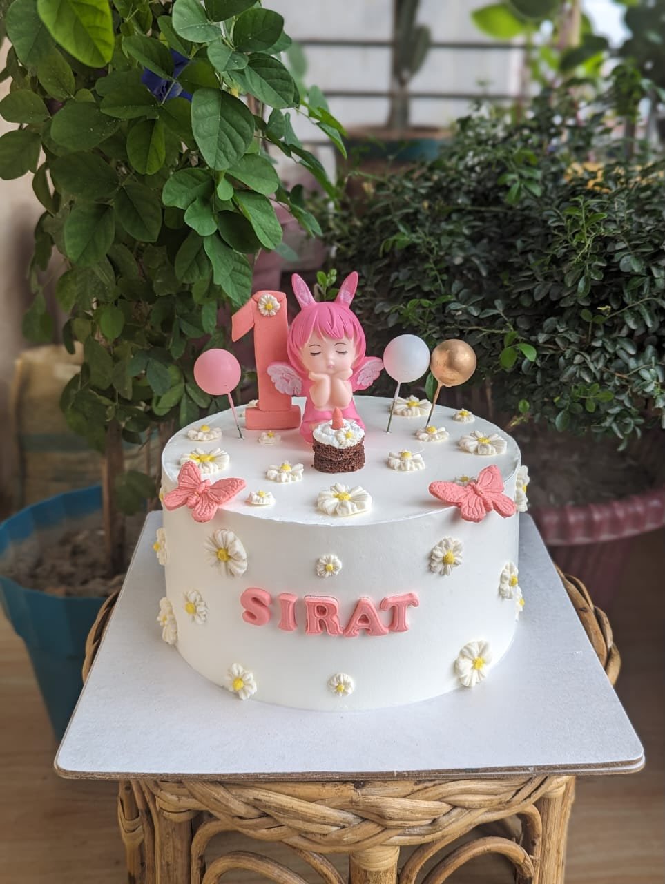 Cute Bunny Birthday Cake